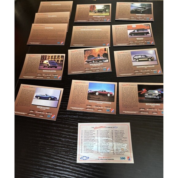 1992 Collect-A-Card Chevy Set -Series 1-Replacement/starter set-NOT COMPLETE - Picture 6 of 11